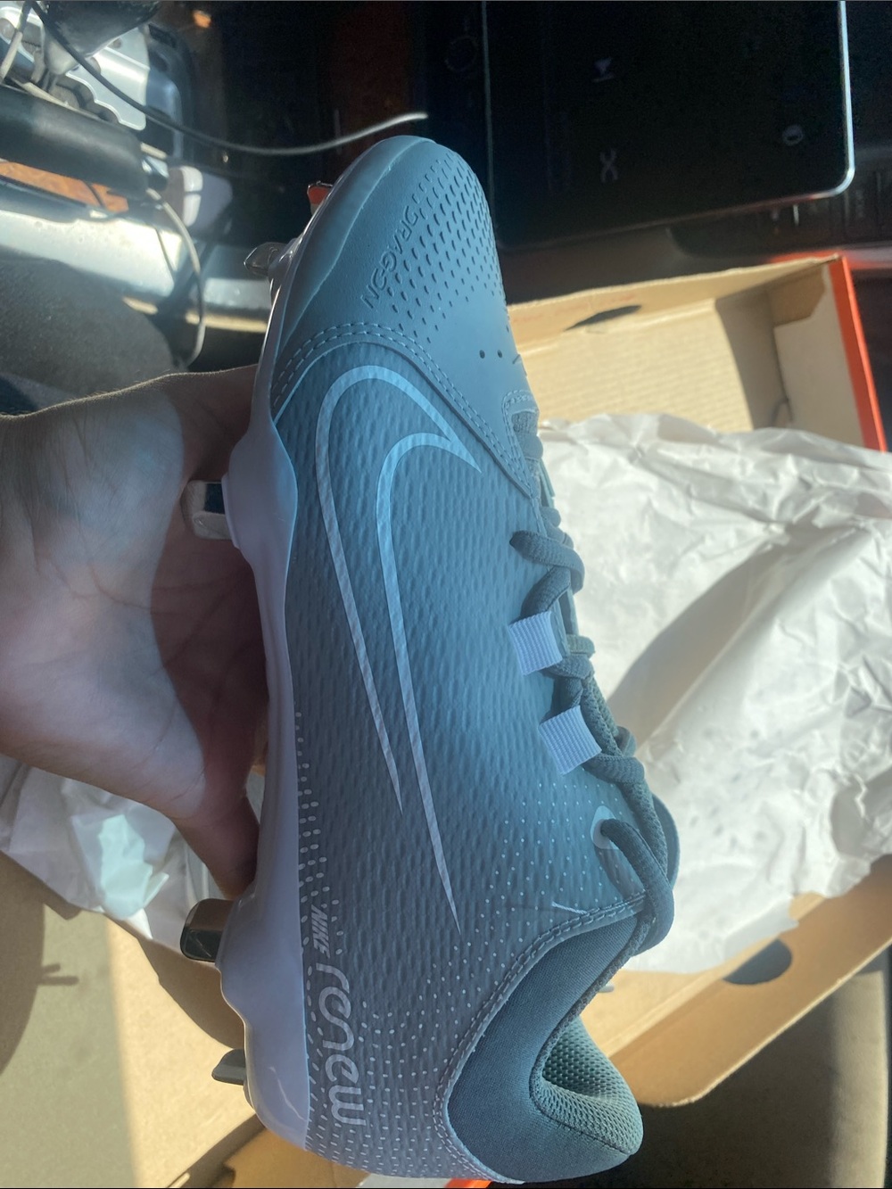Nike Gray Men’s Hypervenom Soccer Cleats